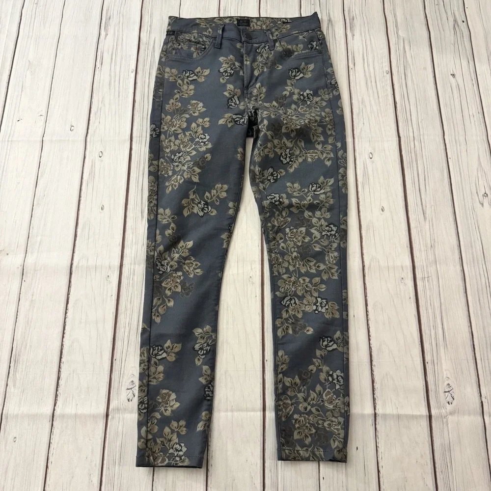 Citizens of Humanity Rocket High Rise Skinny Jeans Floral Print Size‎ 26 Women's